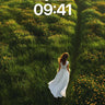 Serenity Path Wallpaper with Golden Light Trails wallpaper for iPhone, iPad & Mac