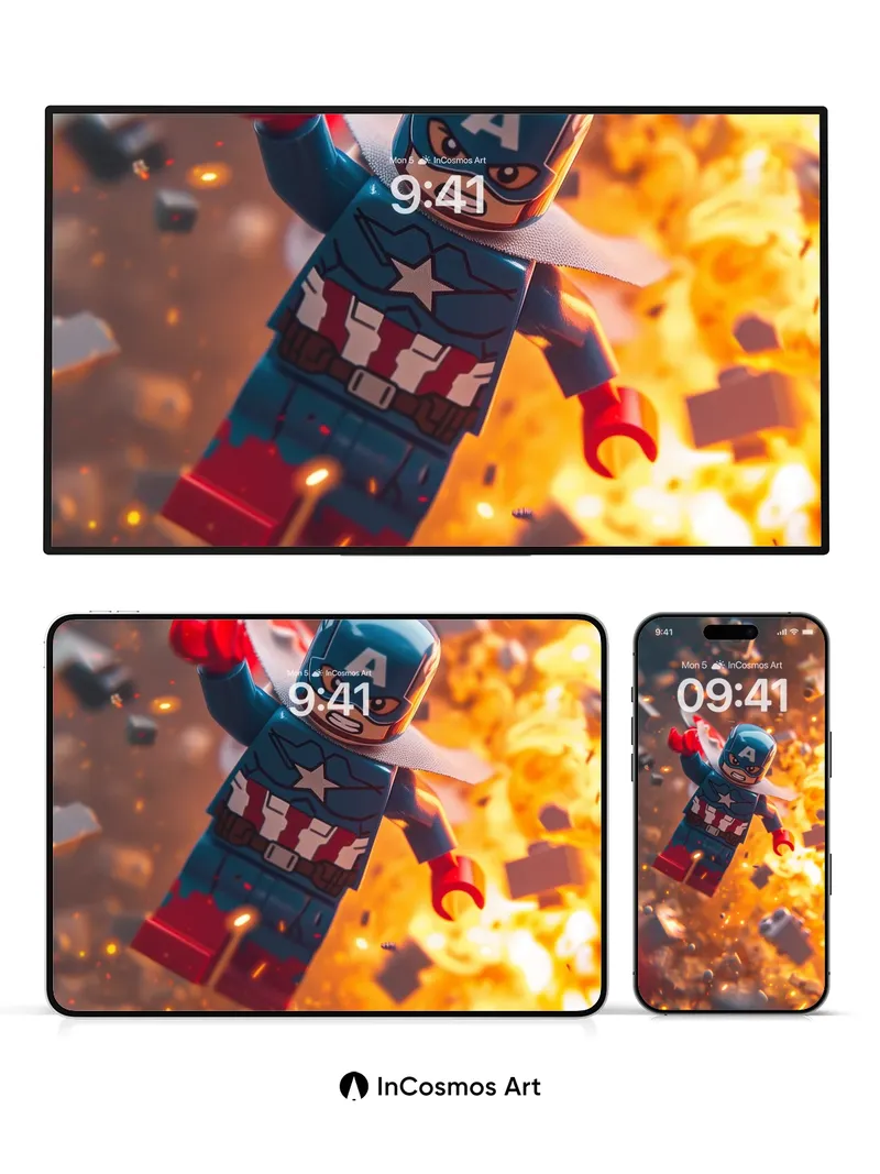 Brickstorm Hero Wallpaper with Fiery Escape