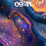 Cosmic Agate Wallpaper with Starlight Veins wallpaper for iPhone, iPad & Mac
