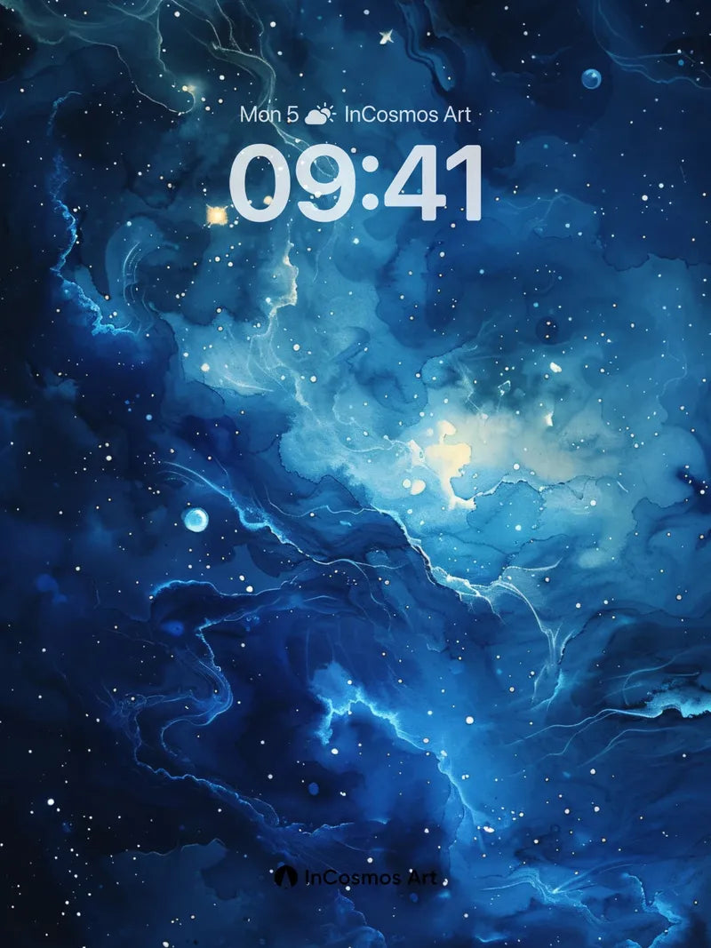 Cosmic Veil Wallpaper with Starlit Whispers