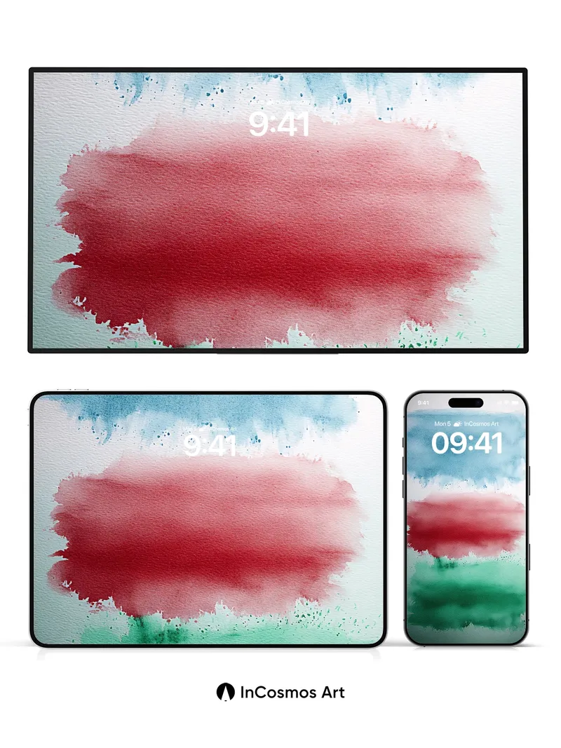 Whispering Watercolor Wallpaper with Soft Edges