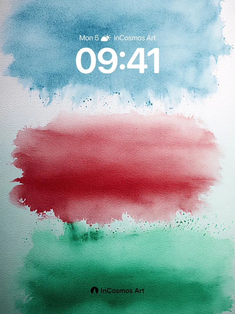 Whispering Watercolor Wallpaper with Soft Edges