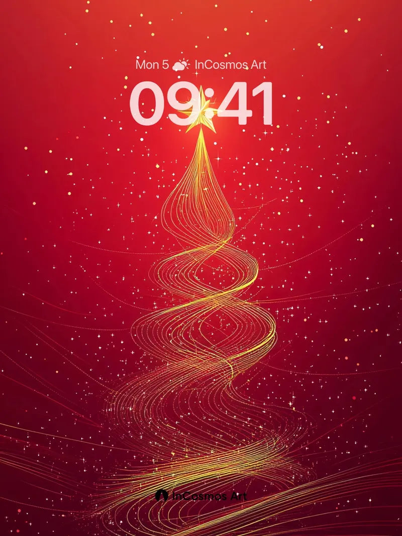 Golden Spiral Wallpaper with Starlight Crown