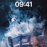 Frost Veil Wallpaper with Ghostly Smoke wallpaper for iPhone, iPad & Mac