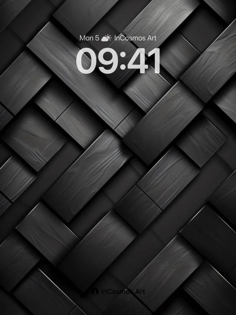 Shadow Weave Wallpaper with Depth of Night