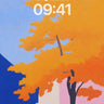 Autumn Hush Wallpaper with Bold Silhouettes wallpaper for iPhone, iPad & Mac