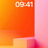 Warmth Gradient Wallpaper with Geometric Steps wallpaper for iPhone, iPad & Mac