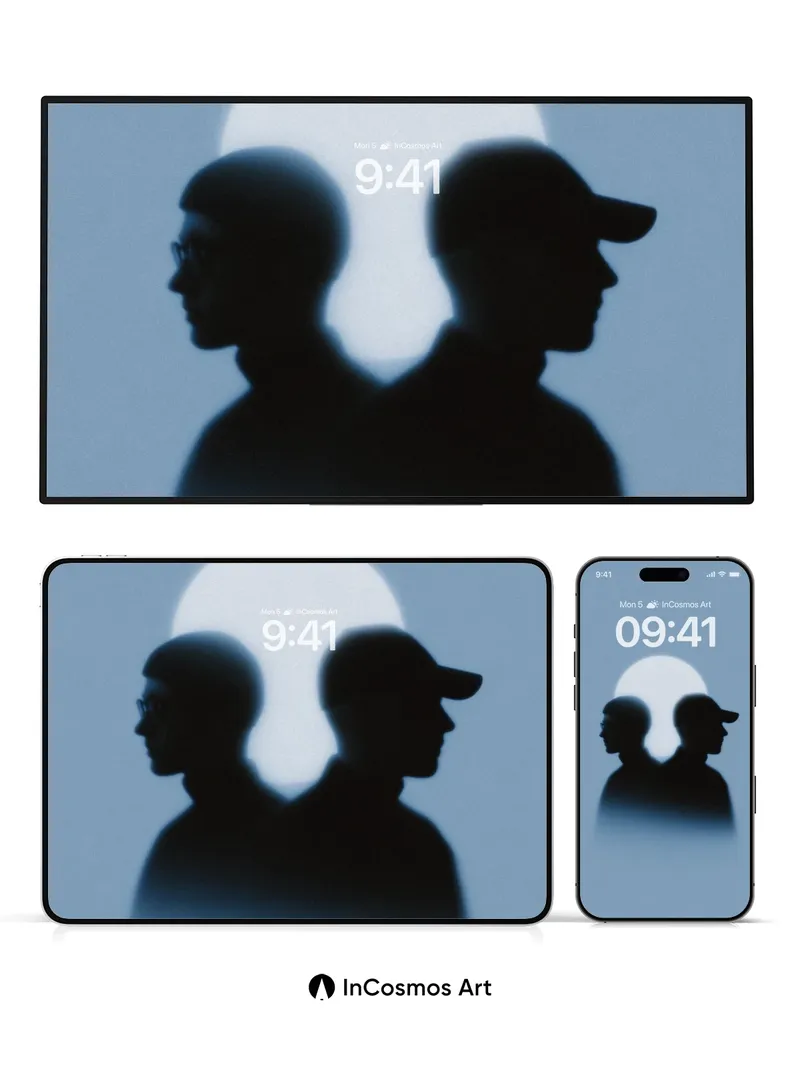 Silhouetted Echo Wallpaper with Lunar Backlight