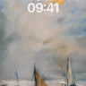 Storm-Lit Sail Wallpaper with Weathered Canvas wallpaper for iPhone, iPad & Mac
