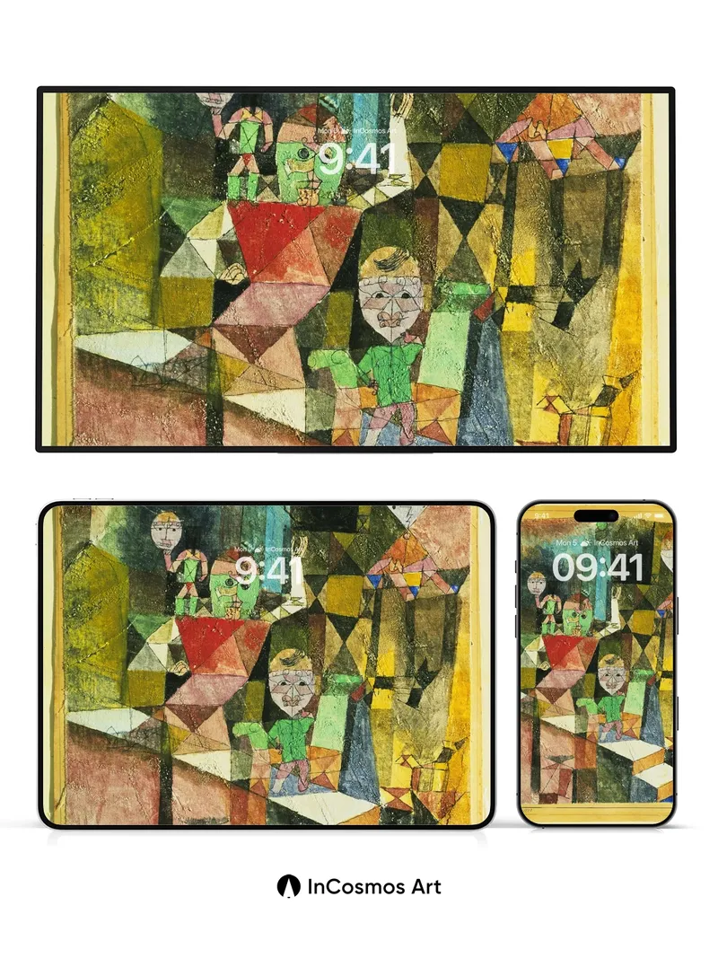 Cubist Reverie Wallpaper with Geometric Whispers