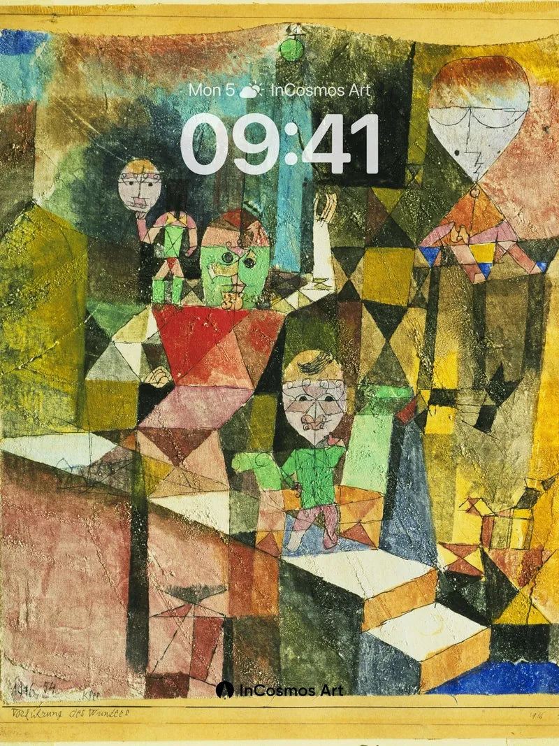 Cubist Reverie Wallpaper with Geometric Whispers wallpaper for iPhone, iPad & Mac