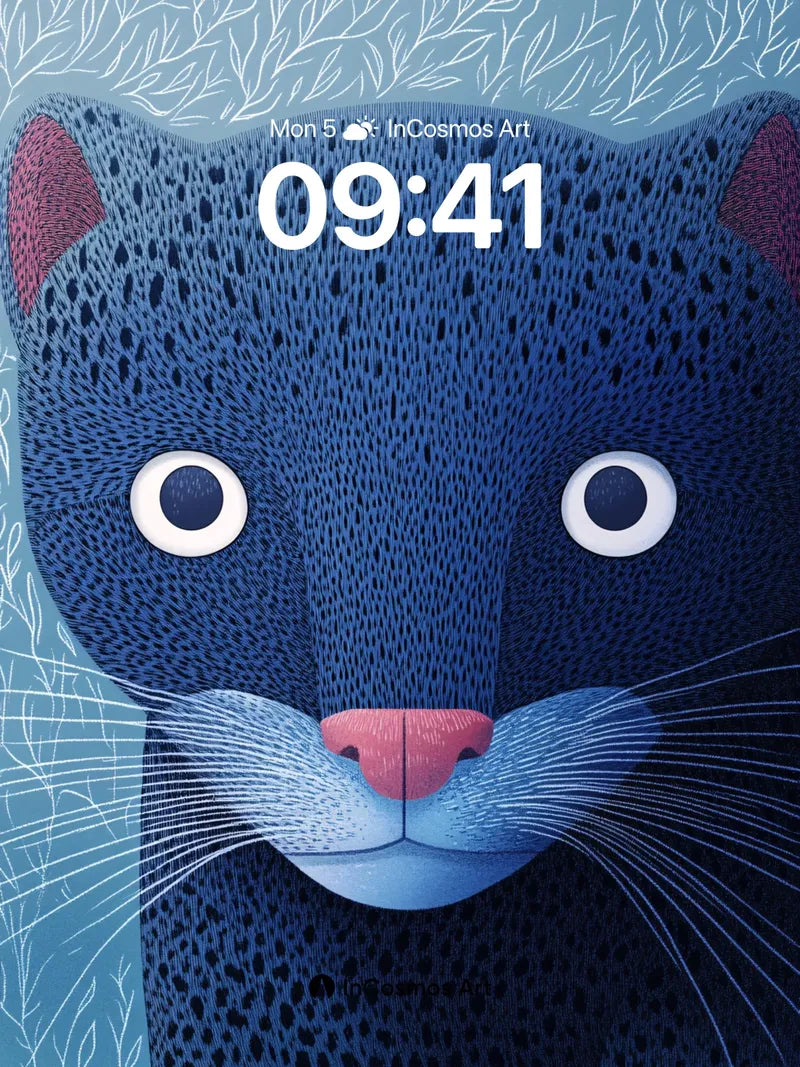 Midnight Velvet Wallpaper with Whispering Leaves wallpaper for iPhone, iPad & Mac