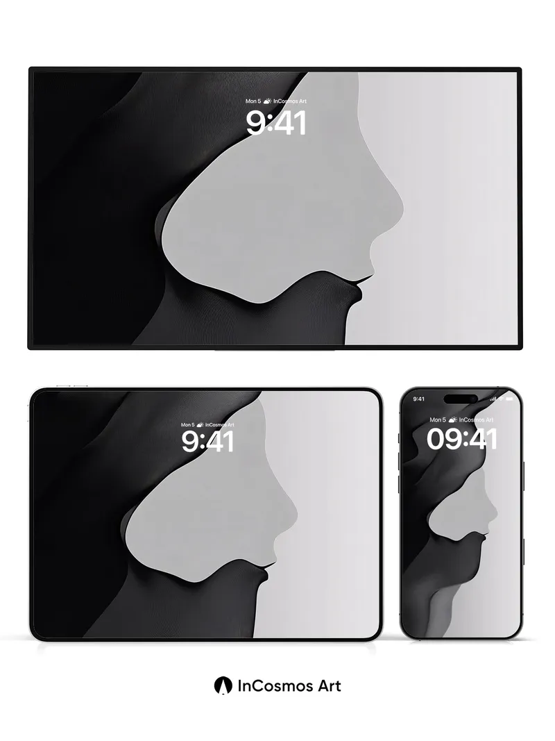 Silhouette Veil Wallpaper with Whispering Textures