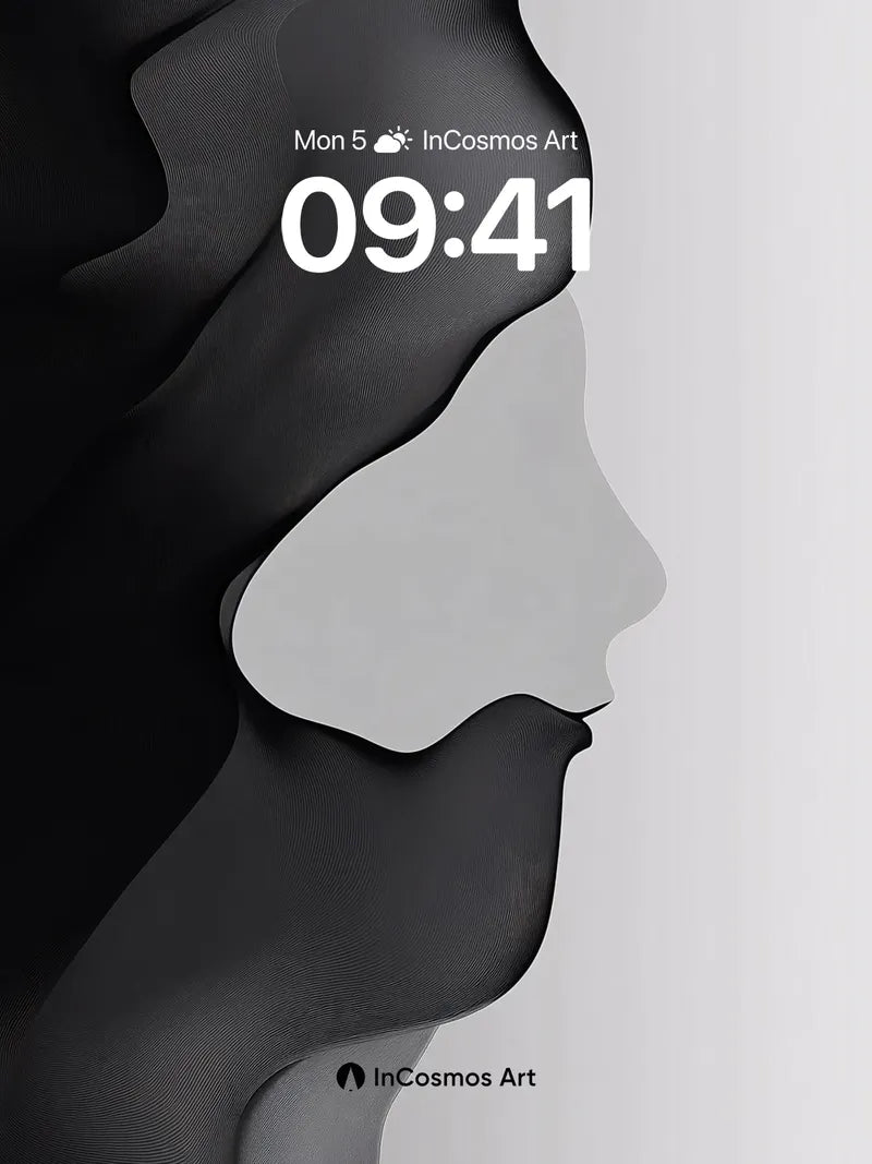 Silhouette Veil Wallpaper with Whispering Textures