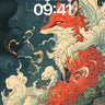 Crimson Mirage Wallpaper with Whispering Clouds wallpaper for iPhone, iPad & Mac