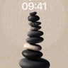 Serenity Stone Stack Wallpaper with Zen Circles wallpaper for iPhone, iPad & Mac