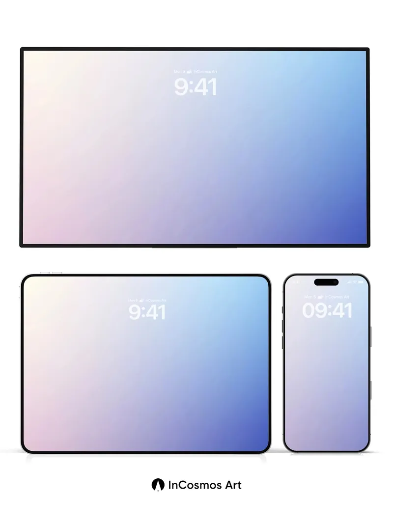 Soft Hush Gradient Wallpaper with Ethereal Light