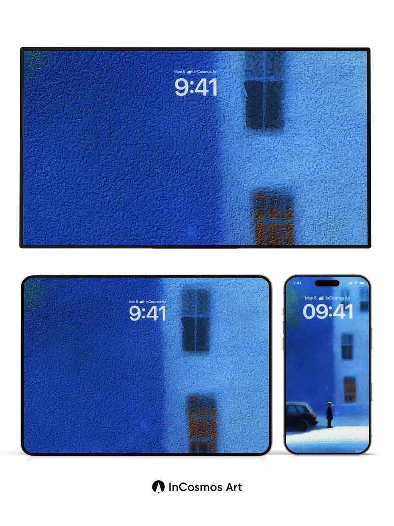 Nocturnal Solitude Wallpaper with Shadowed Silhouette