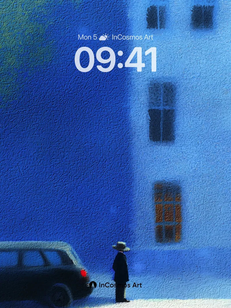 Nocturnal Solitude Wallpaper with Shadowed Silhouette