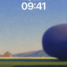 Serenity Sphere Wallpaper with Floating Forms wallpaper for iPhone, iPad & Mac