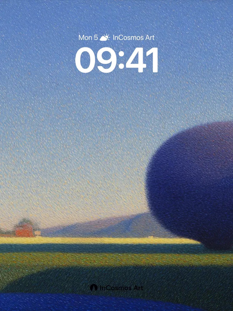 Serenity Sphere Wallpaper with Floating Forms