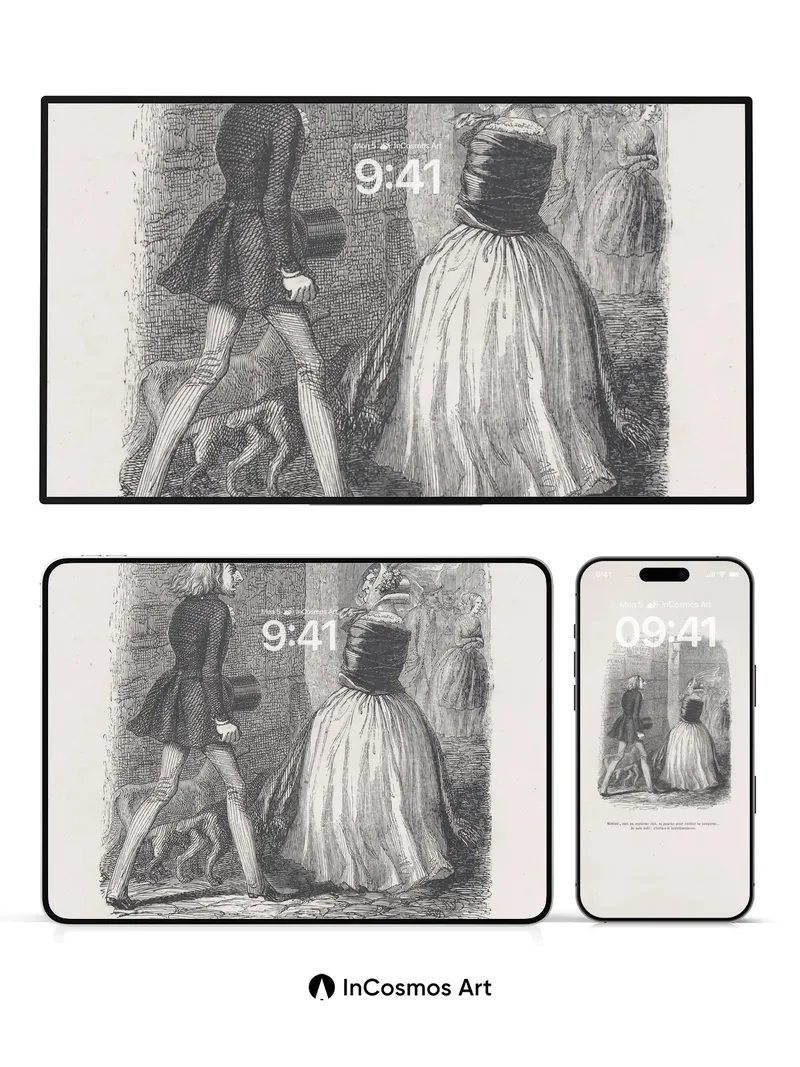 Whispering Ink Wallpaper with Victorian Echoes