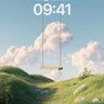 Serenity Swing Wallpaper with Floating Clouds wallpaper for iPhone, iPad & Mac