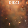 Autumn Whispers Wallpaper with Floating Leaves wallpaper for iPhone, iPad & Mac