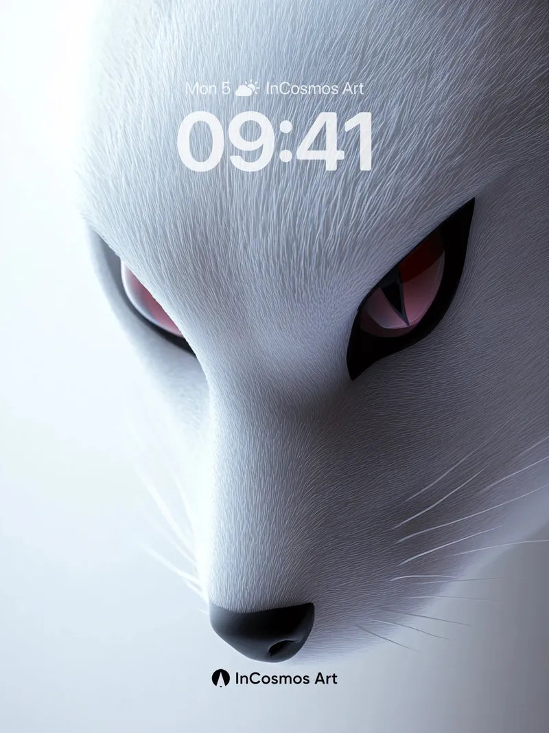 Silent Frost Wallpaper with Piercing Gaze