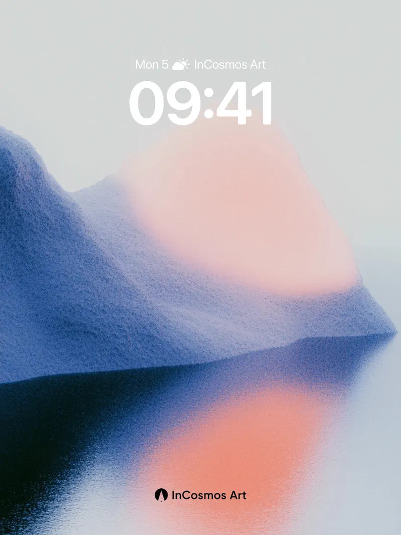 Calm Horizon Wallpaper with Floating Light