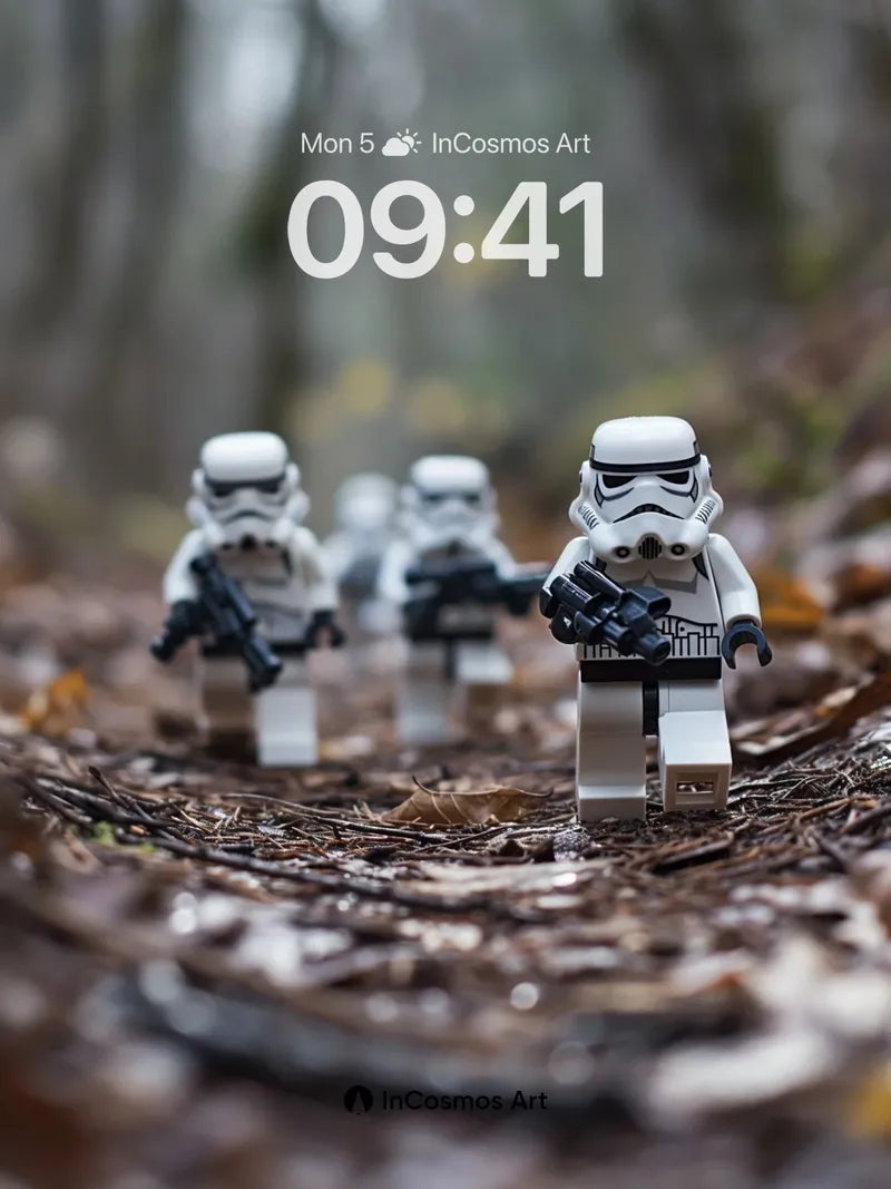 Forest March Wallpaper with LEGO Stormtroopers