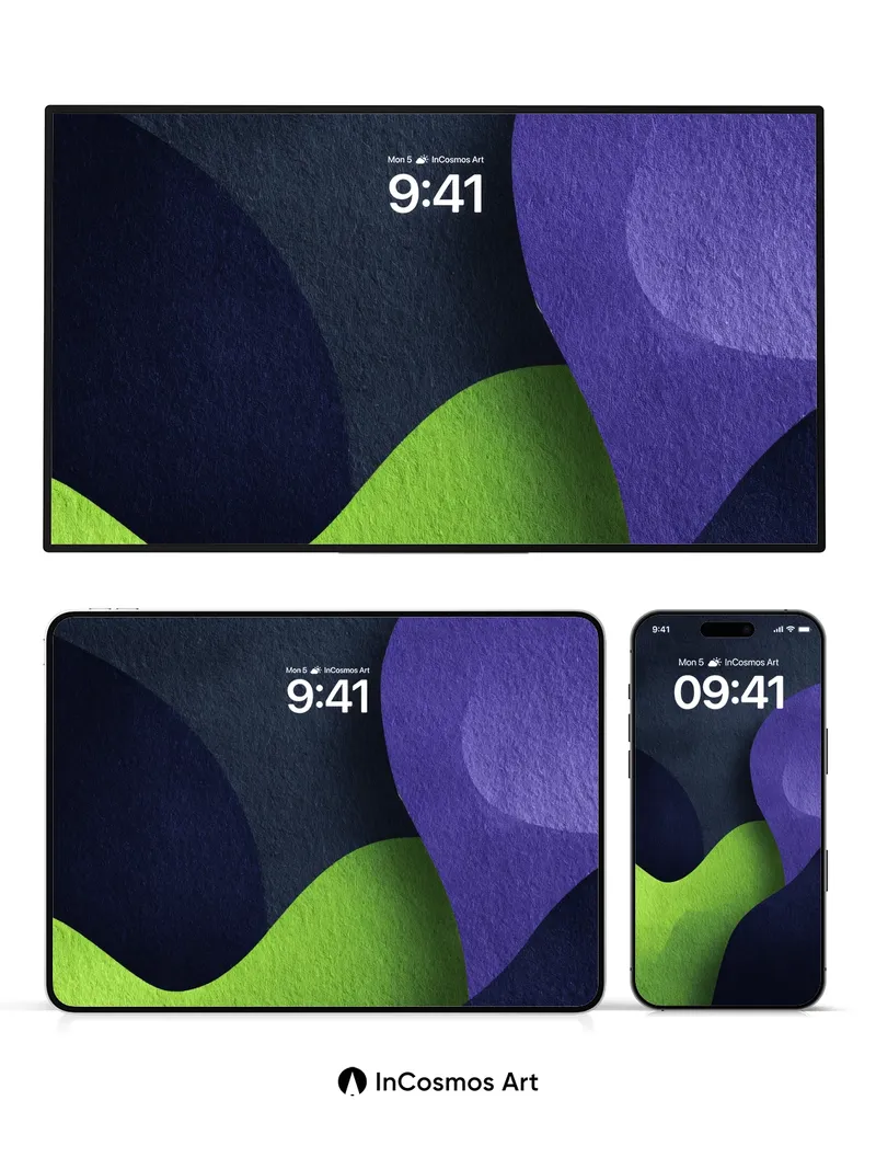 Velvet Wave Wallpaper with Shadowed Depth