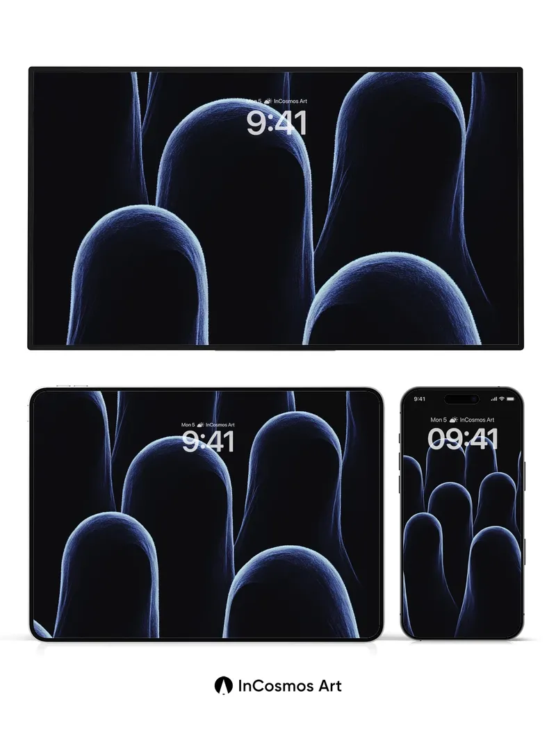 Midnight Veil Wallpaper with Whispering Silhouettes