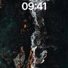 Whispers of the Tidal Edge Wallpaper with Fractal Foam wallpaper for iPhone, iPad & Mac