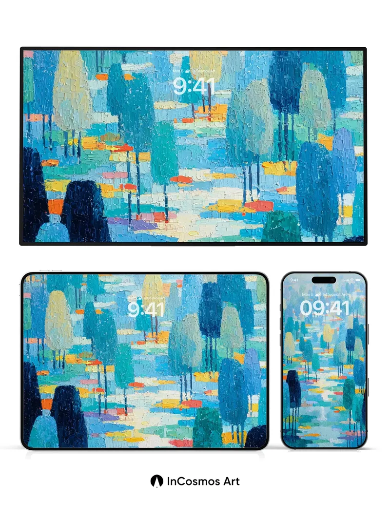 Whispering Forest Wallpaper with Dappled Light