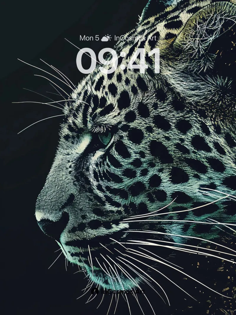 Shadowed Gaze Wallpaper with Emerald Echo