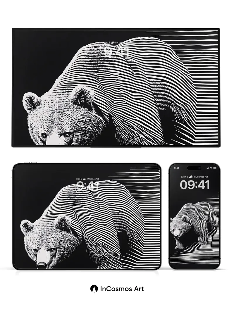 Silent Stride Wallpaper with Optic Lines