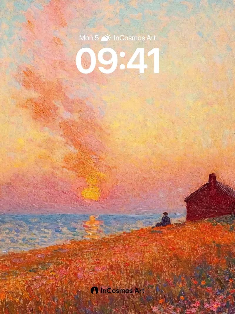 Autumn Hush Wallpaper with Sunset Glow