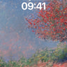 Autumn Hush Wallpaper with Crimson Canopy wallpaper for iPhone, iPad & Mac