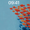 Fish School Movement Background wallpaper for iPhone, iPad & Mac