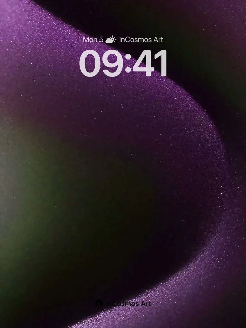 Velvet Abyss Wallpaper with Starlit Curves