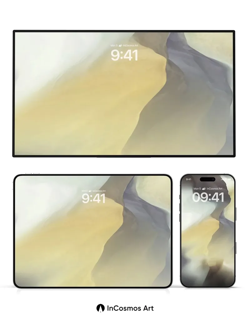 Surreal Dune Wallpaper with Ethereal Light