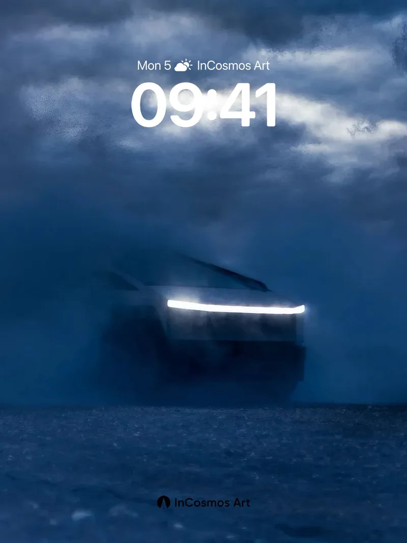 Futurist Fog Wallpaper with Neon Pulse