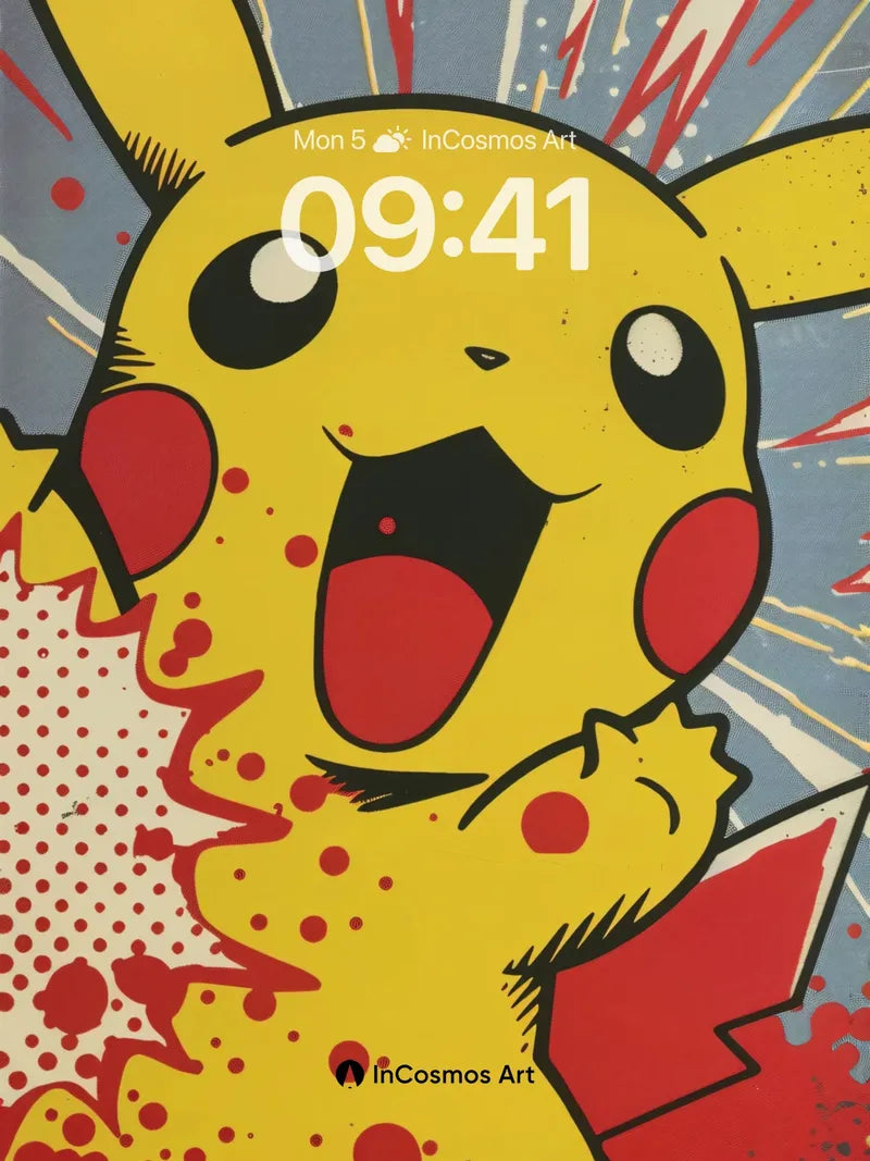 Electric Pulse Wallpaper with Pop Art Energy wallpaper for iPhone, iPad & Mac
