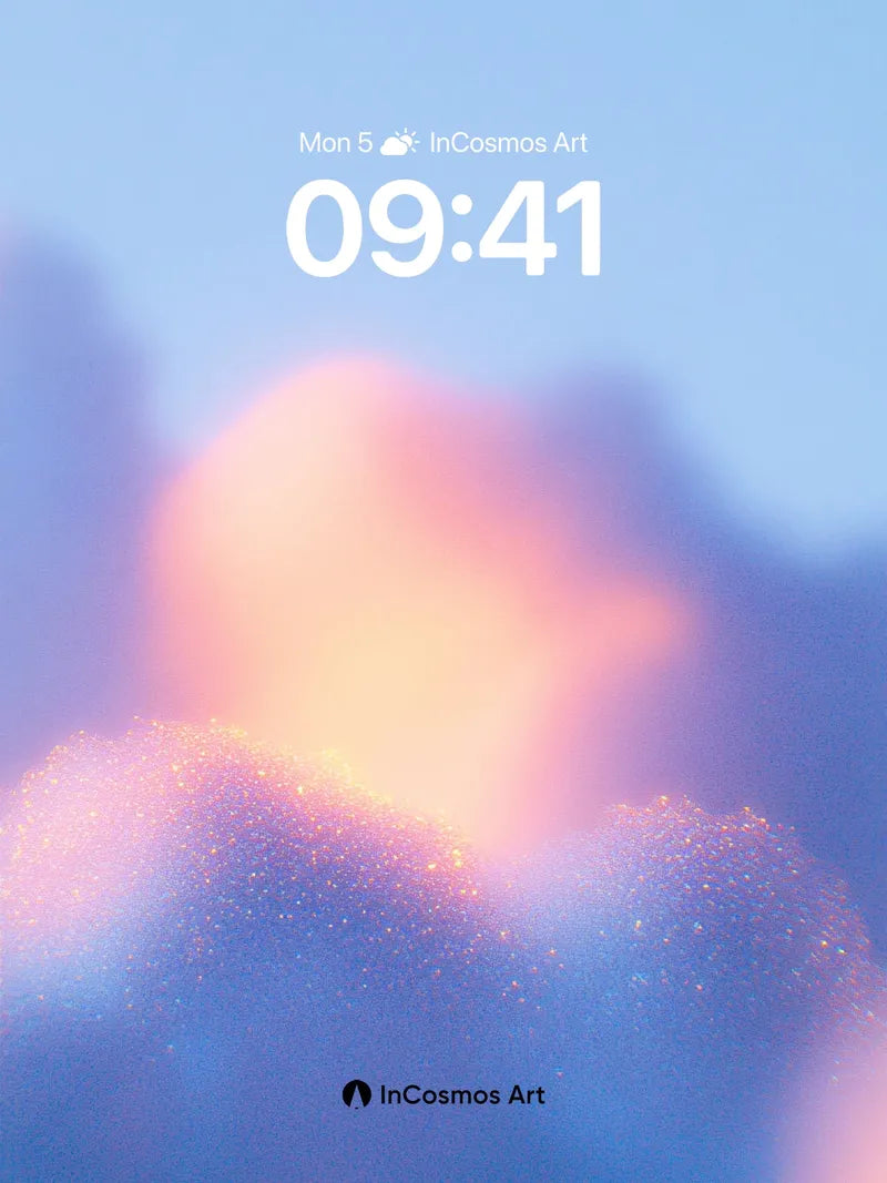 Luminous Cloudscape Wallpaper with Sparkling Hues