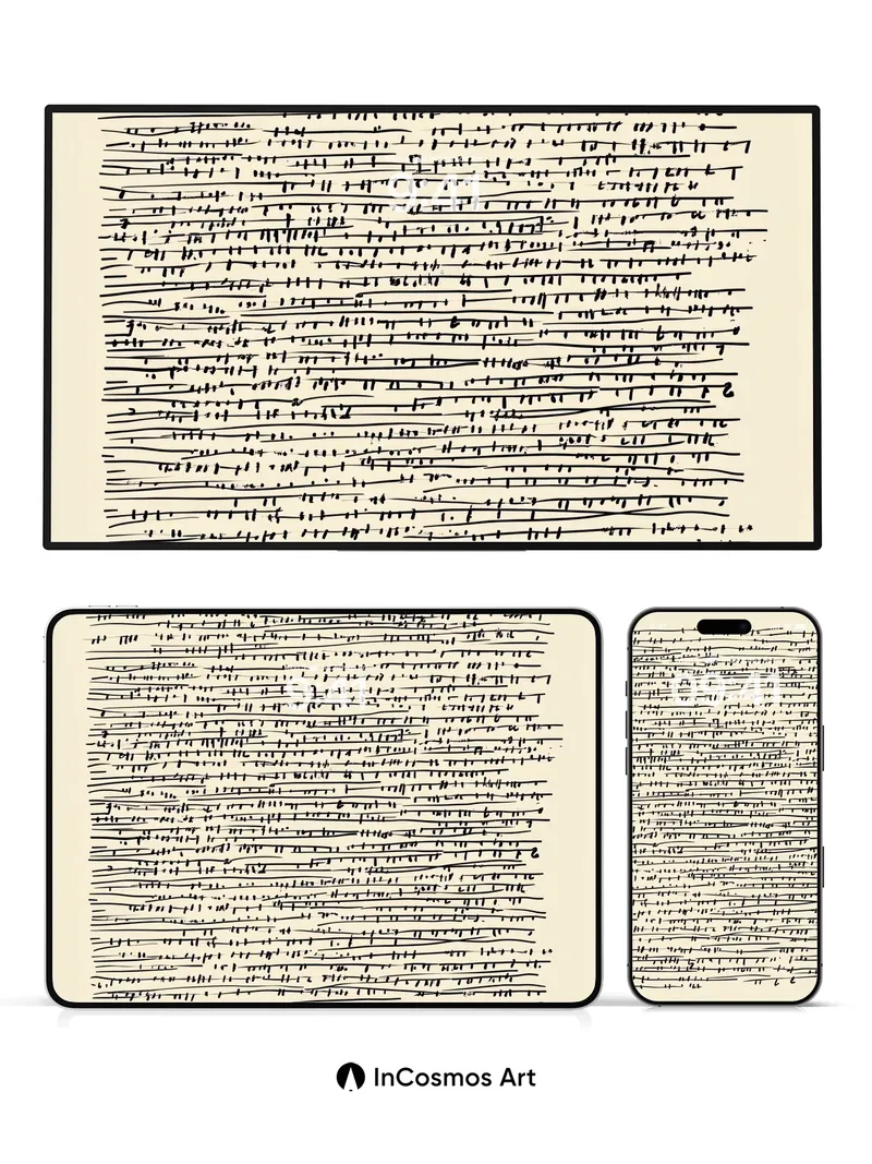 Whispering Script Wallpaper with Inked Secrets