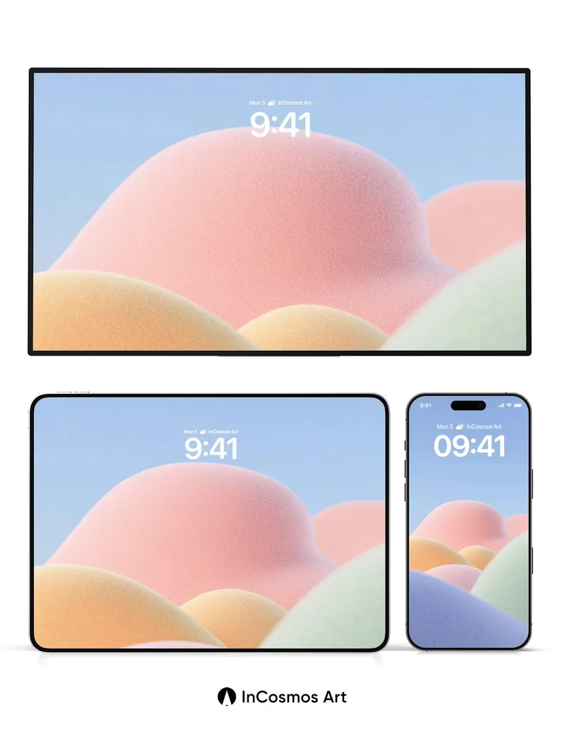 Soft Hues Wallpaper with Gentle Swells