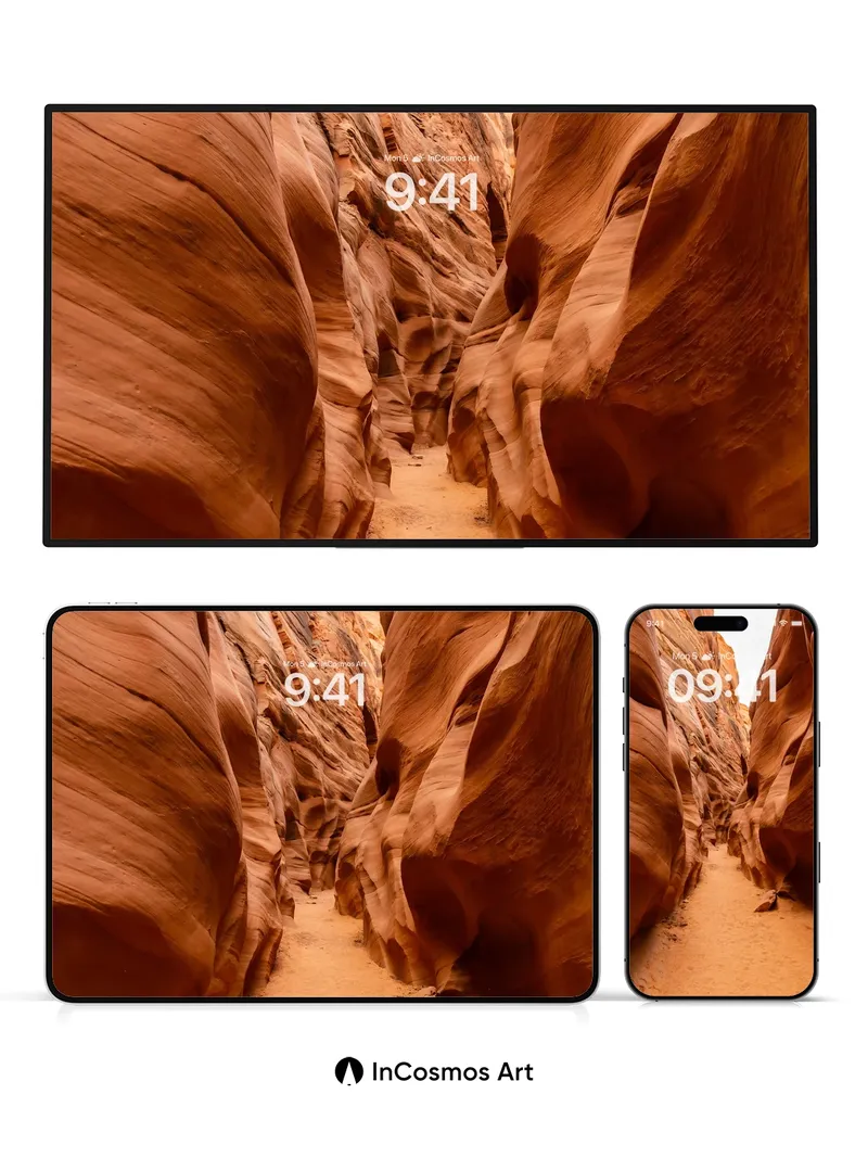 Serpentine Canyon Wallpaper with Whispering Sand