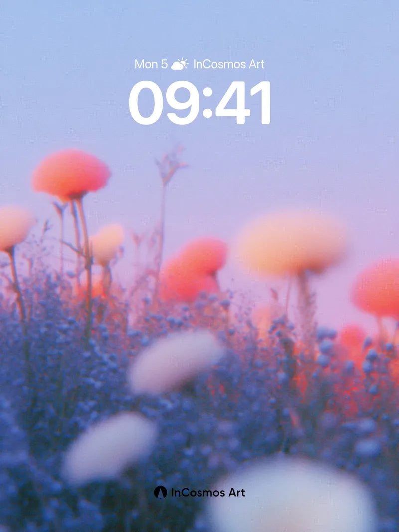 Serene Bloom Wallpaper with Ethereal Hues