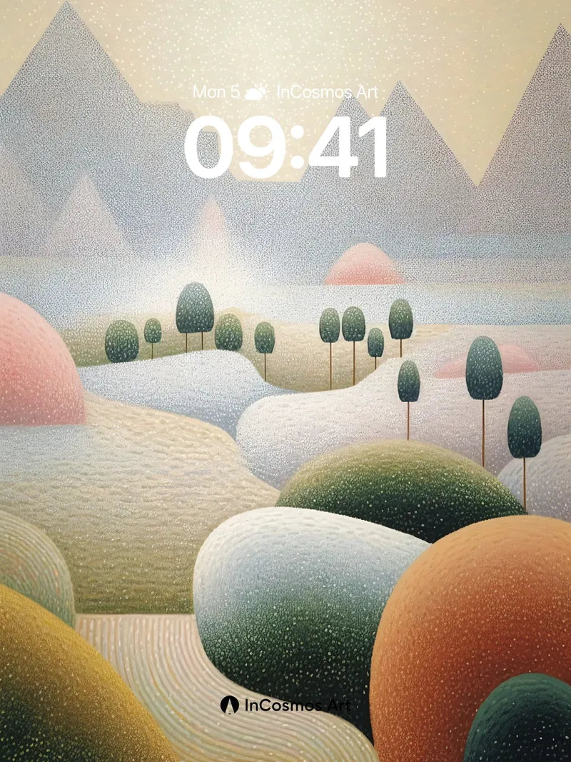 Serenity Dunes Wallpaper with Whispering Trees